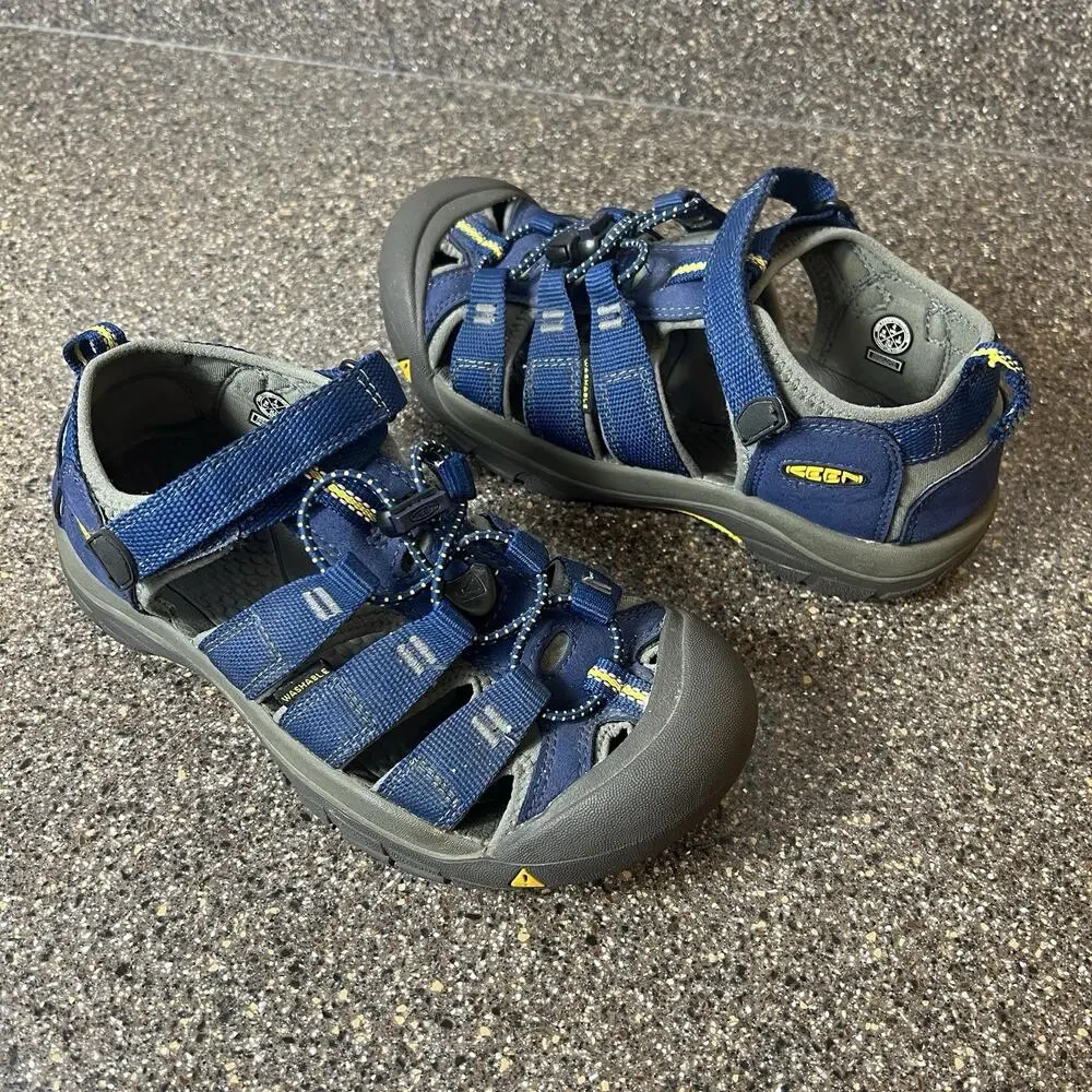 Keen Newport H2 Sandals Kids Size 4 Summer Comfort Outdoor Navy Blue Waterproof